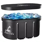 Upgrade XXL 129 Gal Large Oval Ice Bath Tub for Athletes - Portable Outdoor C...