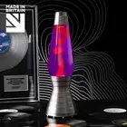 Mathmos Astro Platinum Vinyl Lava Lamp - violet/red