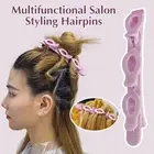 1Pcs Pink Hair Clip Hair Salon Perm Hair Dye Haircut Plastic Hairpin Wig Clip GS