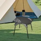 Folding Camping Table Outdoor Camp Table Small Portable for Bbqs RV Barbecue