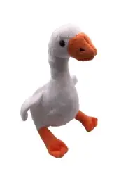 Plush Stuffed Animal Fabric Animal Goose White Bird Duck