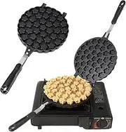 Bubble Waffle Maker, Nonstick Egg Waffle Maker Iron Machine, Double-Sided Heating Cake Baking Mold Plate with Insulated Handle, for Restaurant Bakeries Snack Bar