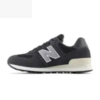 在飛比找Yahoo奇摩購物中心優惠-New Balance 574系列 男女休閒鞋-黑-U574