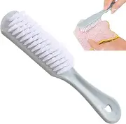 [Generic] Shoe Cleaner Brush – Grip, Fine Cleaning Accessory | 6.7in Grooming Scrubber with Anti-Break Bristles, Footwear Maintenance Tool for Sneakers, Travel or Closet Storage