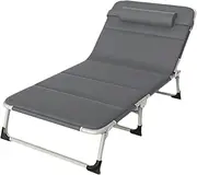 Oxford Fabric Foldable Camping Bed with Mattress Portable Folding Bed Washable Camping Cot for Outdoor Travel Office