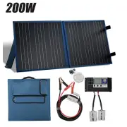 SARONIC 12V 200W Folding Solar Panel Kit Mono Shingled ETFE Caravan Camping RV