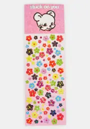 [STUCK ON YOU STUDIOS] Flowers Glitter Sticker Sheet