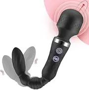 G Spot Vibrator Wand Adult Sex Toys for Women, Clitoral Silicone Dildo with 10 Powerful Vibrating Modes Anal bead Sex Toys for Female and Couples