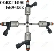 4PCs Fuel Injectors H8201141604 16600-4350R For Renault Megane Clio Dacia Duster