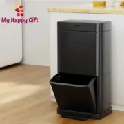 Devanti 70L Motion Sensor Bin Pedal Bins Rubbish Automatic Trash Can Black