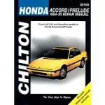 CHILTON’S HONDA: ACCORD/PRELUDE 1984-95 REPAIR MANUAL