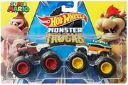 Hot Wheels Monster Trucks Donkey Kong Vs Bowser, Super Mario Demolition Doubles