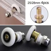 4xPartial Shower Door Rollers Runner Wheels Pulleys Eccentrics Sliding Pulleys