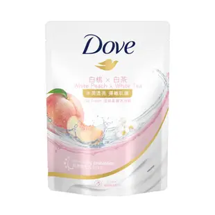 Dove多芬 桃悅水透沐浴露補充包580G