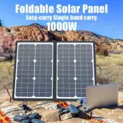 Foldable Solar Panel Kit 1000W Complete Camping Power Station Portable Charger