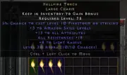 Diablo 2 ✶Hellfire Torch✶ +3 Amazon Torch Charm PC Xbox - Softcore Non Ladder