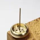 Mini Incense Holder Brass Incense Base for Home Office Teahouse Incense Burnya