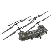 RC Helicopter 3.5 Channel Military Transport Mini Aircraft Toy for Kids Present