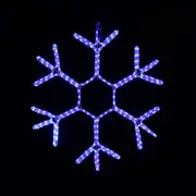 LED Ropelight Snowflake Twinkle Cool White
