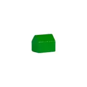 House - Settlement - Village - Wood - Green - 14x10x12mm