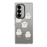 Galaxy Z Fold6 Clear Case Lil Ghost Reminders Phone Case by GMF Designs
