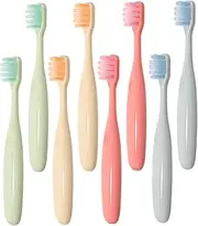 minkissy Child's Toothbrush 8pcs Baby Toothbrushes Silicone Tips Safe Comfortable to Hold for Infants
