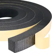 Foam Gasket Strip 2 Rolls 25mm(w) X20mm(h) X4m(l) Seal Weatherproof Shockproof Anticollision Furnitu