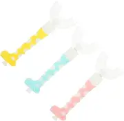 BEBEMOKO 3Pcs U Shaped Toothbrush Ergonomic Manual Oral for Soft for Ages Colors