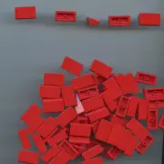 LEGO x 110 Red Slope 30 1 x 2 x 2/3 NEW