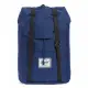 【Herschel】Retreat 大型 深藍混黑色 橡膠帶 磁扣 耳機孔 厚筆電層 帆布 防潑水 背包 男包 女包 後背包