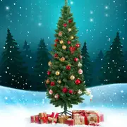 6FT Slim Christmas Tree | Tips: 300 | Budget Collection