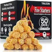 All Natural Wood Fire Starters: Fireplace Camping Charcoal Starter Grill BBQ Chimney Wood Stove Campfires Fire Pit. Fatwood Sticks. Camp Firestarter, Fire Tools. Fire Starter Outdoor/Indoor/Travel