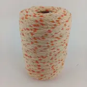 New Maxi-Cord 6mm Braided Polypropylene Orange Tan Macrame Cord 100 Yds
