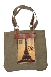 Paris Eiffel Tower Hessian Bag--ZOD-975