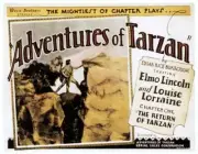 Adventures Of Tarzan Poster, Elmo Lincoln Old Movie Photo