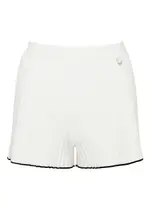 Jacquemus Le Short Maille Plissé Knitted Shorts - White - 38 (UK10 / S) 38 (UK10 / S)