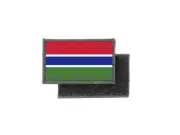 Flag patch printed badge country gambia