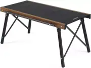 Naturehike IGT Camping Table, Fold up Lightweight, Aluminum Alloy+Wood, 4-6 P...