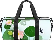 Summer Pond Designed Travel Duffel Bag Luggage Tote Bag Gym Sports Bag for Man Women