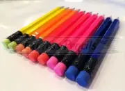 144 assorted neon Half short mini small Golf Hexagon #2 Pencils ExpressPencilsTM