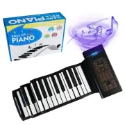 88 Keys Roll Up Piano Keyboard, Portable Piano With Storage Bag, Foldable Key...