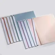 Application Folders Pack of 10 A4 Plastic Swivel Clip Strip Saves Time and Effort (Colourful)