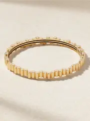 [Viltier] Viltier - Edge 18-karat Gold Bangle - 16 16 Gold