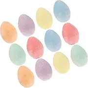 Totority Eggs-shaped Chalks 12pcs Easter Chalk for Kids Adults Washable Non-toxic Dust Erasable Chalk