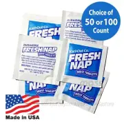 Kari-Out Moist Towelettes/Fresh Nap/Wet Wipes Individually Wrapped Lemon-scented