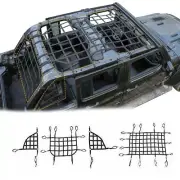 Mesh Roof Top Net Luggage Cargo Trunk Net Trim Decor For Jeep Wrangler JL 2018+ (for: Jeep)