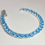 7.25" BRACELET 6MM CRYSTAL SILVER PLATED      手鍊 水鑽