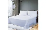 LINENOVA 300TC Cotton Rich Sheet Set Light blue