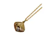 Pre Loved Lanvin Gold Plated Pendant Necklace