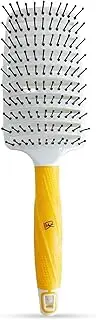 GK HAIR VENT-BRUSH-2.5 inch for Blow Drying Boar Bristle Styling | Ceramic-Coated Large Barrel Comfortable Grip for Straightening, Curling and Volumizing Unisex.